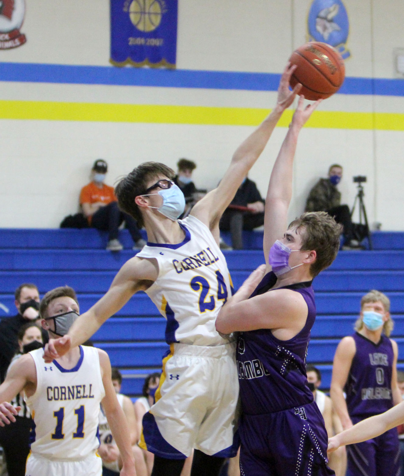 Lake Holcombe at Cornell boys basketball 2-1-21